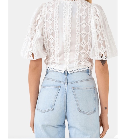 Endless Rose gorgeous lace
Laced V-Neck Puff Sleeve Top NWT $120 so cute… - Picture 2 of 7